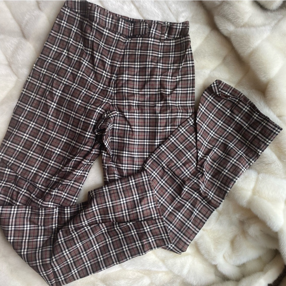 Harold’s size 5”4 plaid vintage pants brown